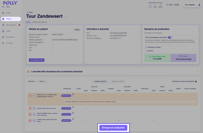 Doorsturen via patiëntenfiche FR (1)