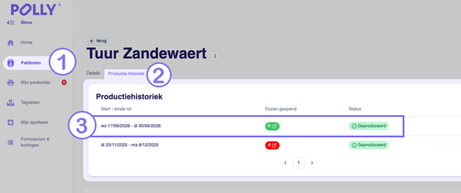 productiehistoriek NL